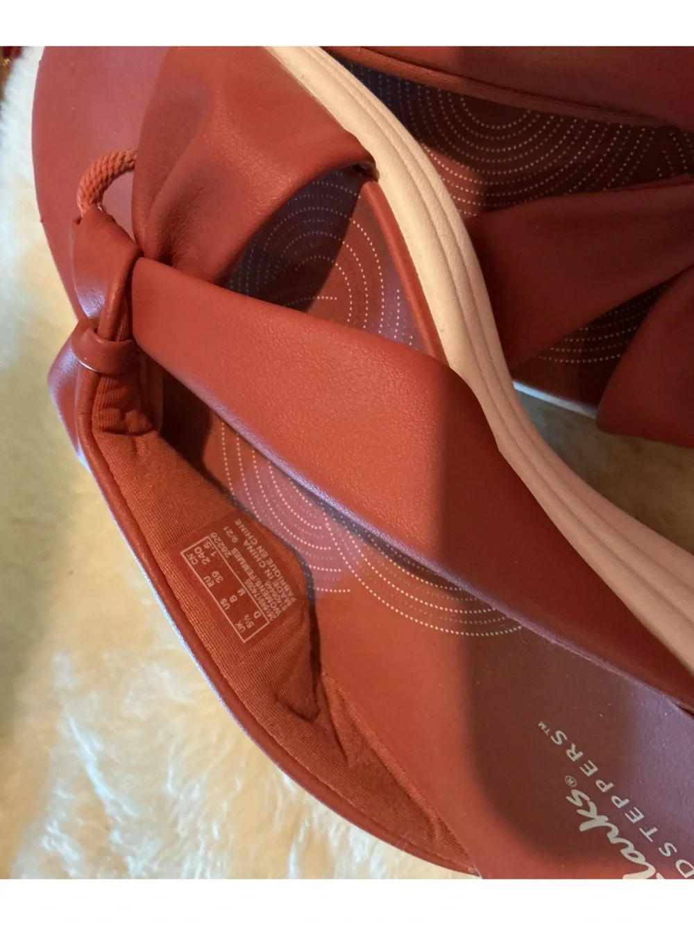 Clarks cloud steppers; Arla Kaylie; like new; terra-cotta pink